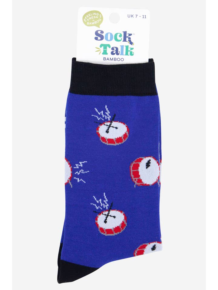 Sock Talk - Wholesale Socks - Men's - Men's Drummer Music Bamboo Socks