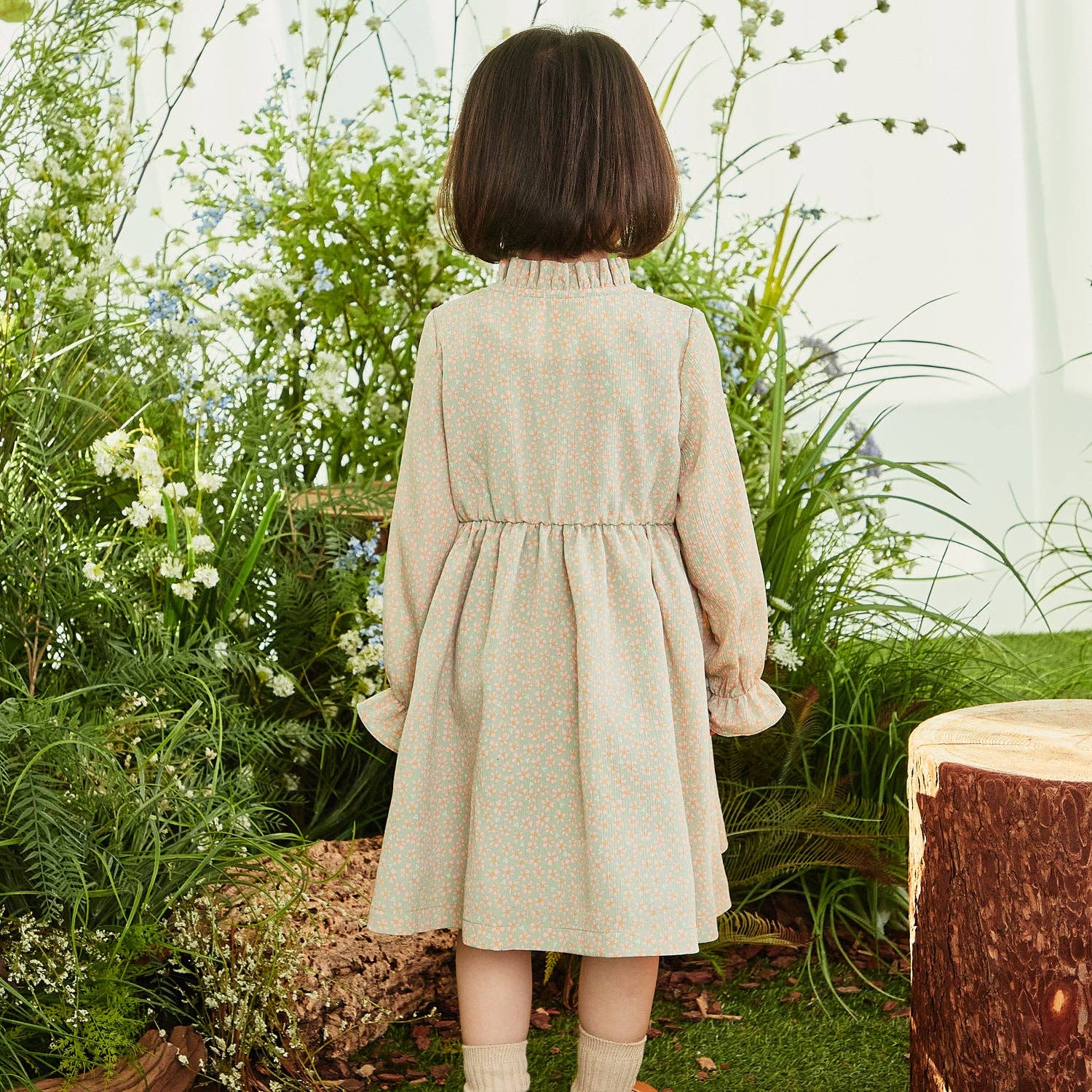 ToTo Heros – wholesale Dress – Kids – Francis Shirred Collar Floral Print Dress7