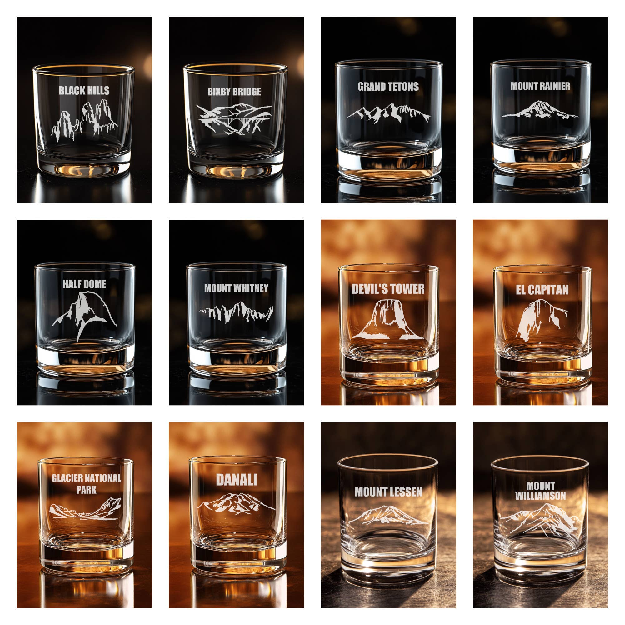 Monica Colleen - Wholesale Cocktail/Liquor Glass - Mountain Park Whiskey Glasses - Zion12