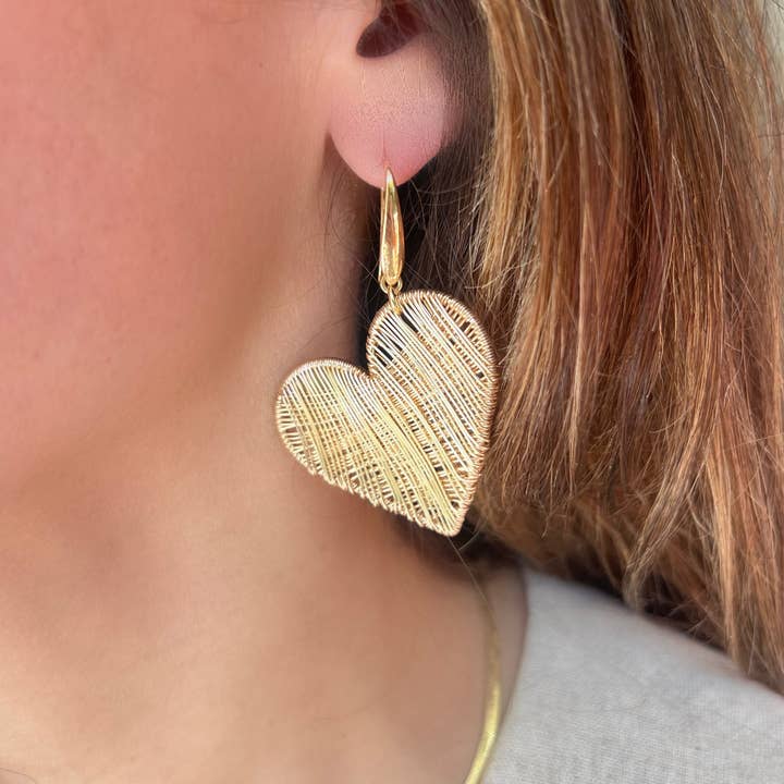 Adore Heart Örhängen för wholesale av LPL Creations