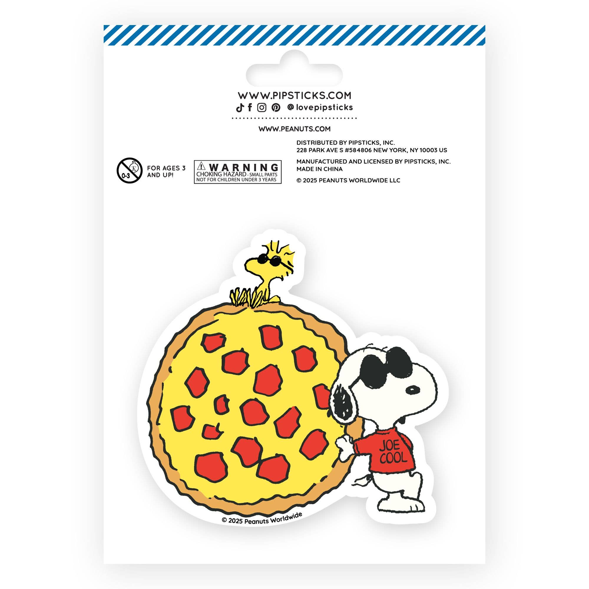 Pipsticks – wholesale Sticker – Peanuts Hot Pizza Scratch 'n Sniff (2ct)2
