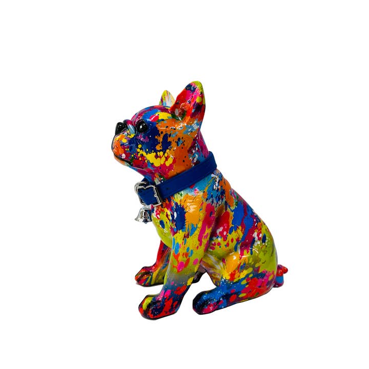 Supreme Housewares - Wholesale Decorative Tabletop Object - Resin Craft Ink Splash Frenchie Table Top