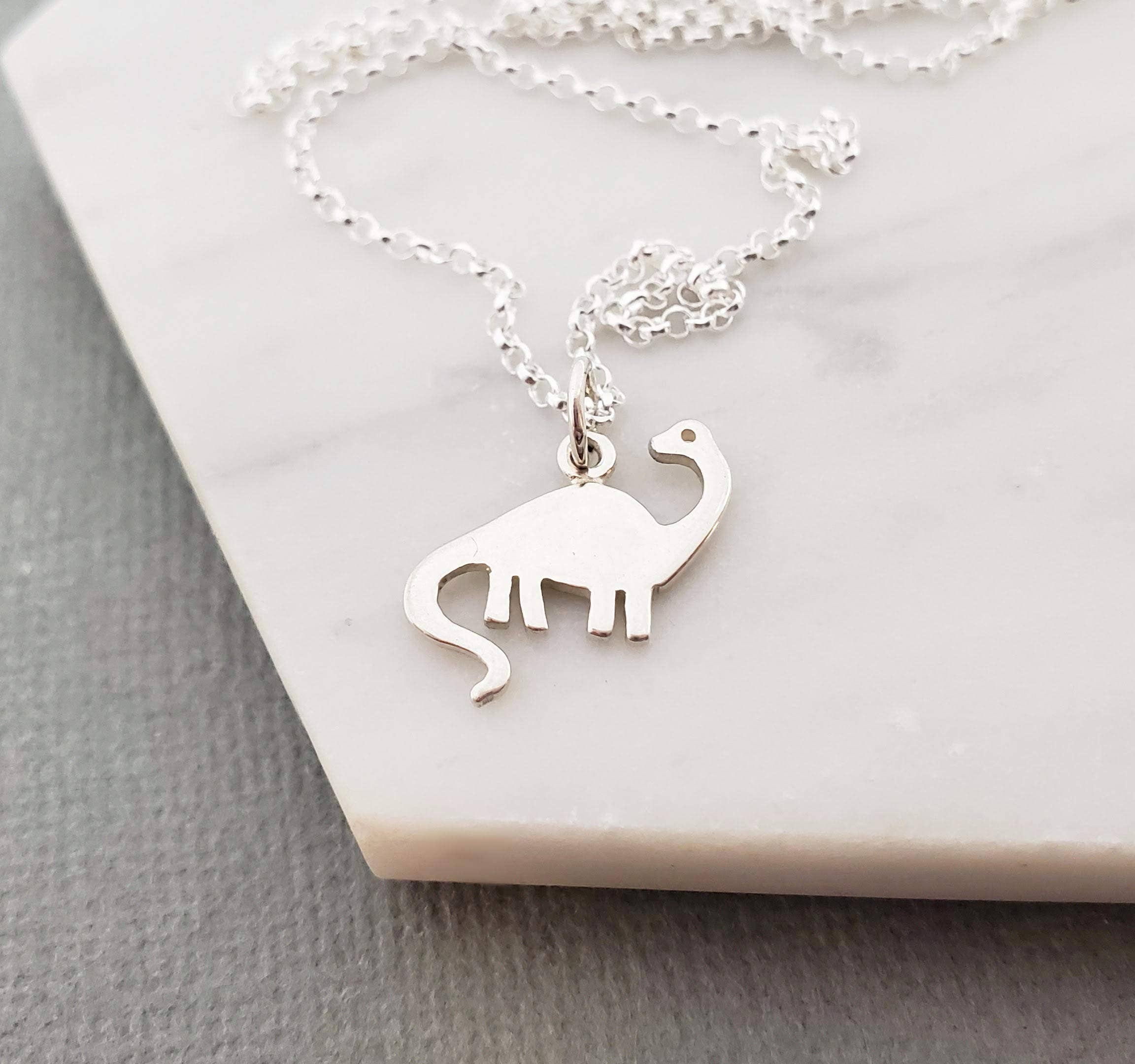 CY Design Studio - Wholesale Pendant/Charm Necklace - Brontosaurus Dinosaur Charm Necklace0