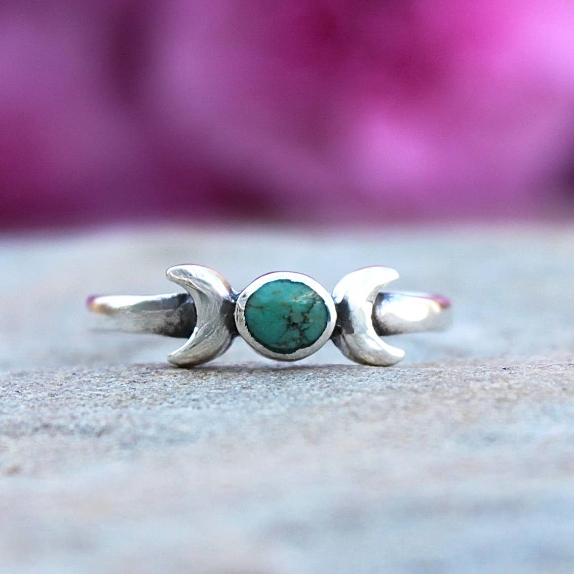 Moonrise Jewelry – wholesale Single stone/solitaire ring – R-104 Moon with Turquoise Ring1