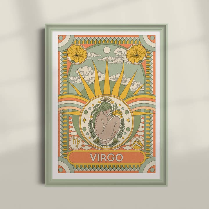OMG Kitty - Vendita all'ingrosso Stampa artistica - Stampa artistica del segno zodiacale della Vergine, oroscopo, astrologia