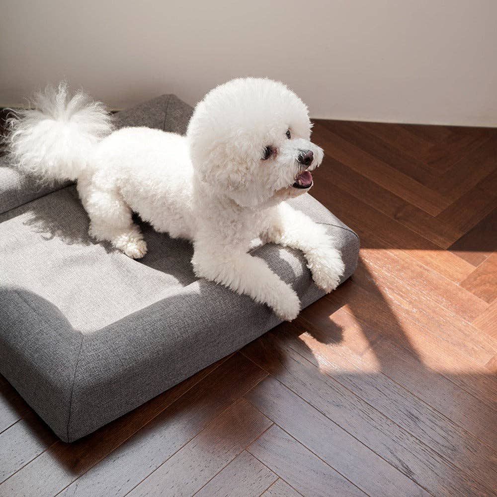 HOWLPOT. USA – Großhandel Haustierbett – Katze/Hund – Memory Foam (Aschbraun)3