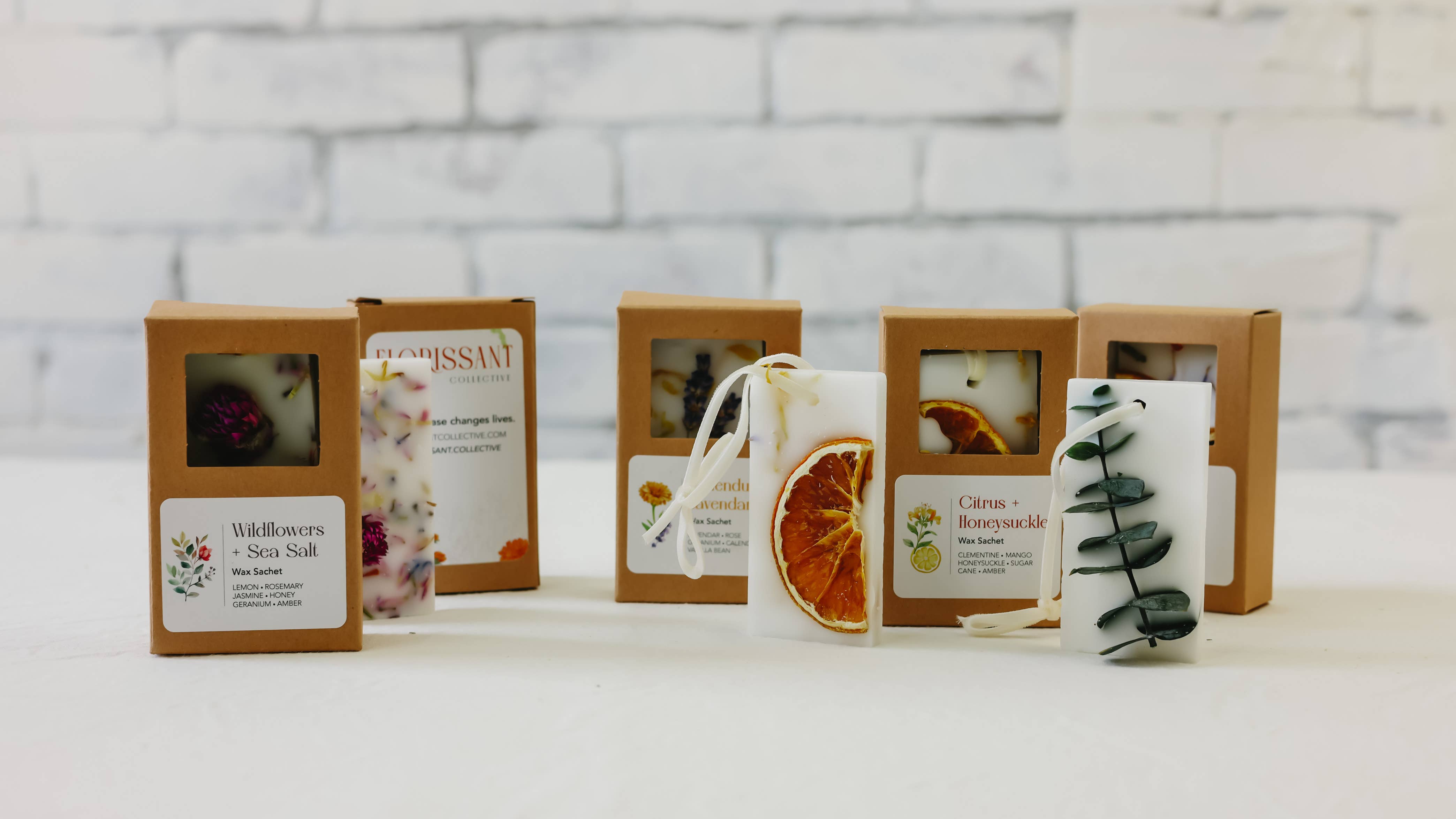 Florissant Collective - Wholesale Sachet - Eucalyptus + Mint Wax Sachet11