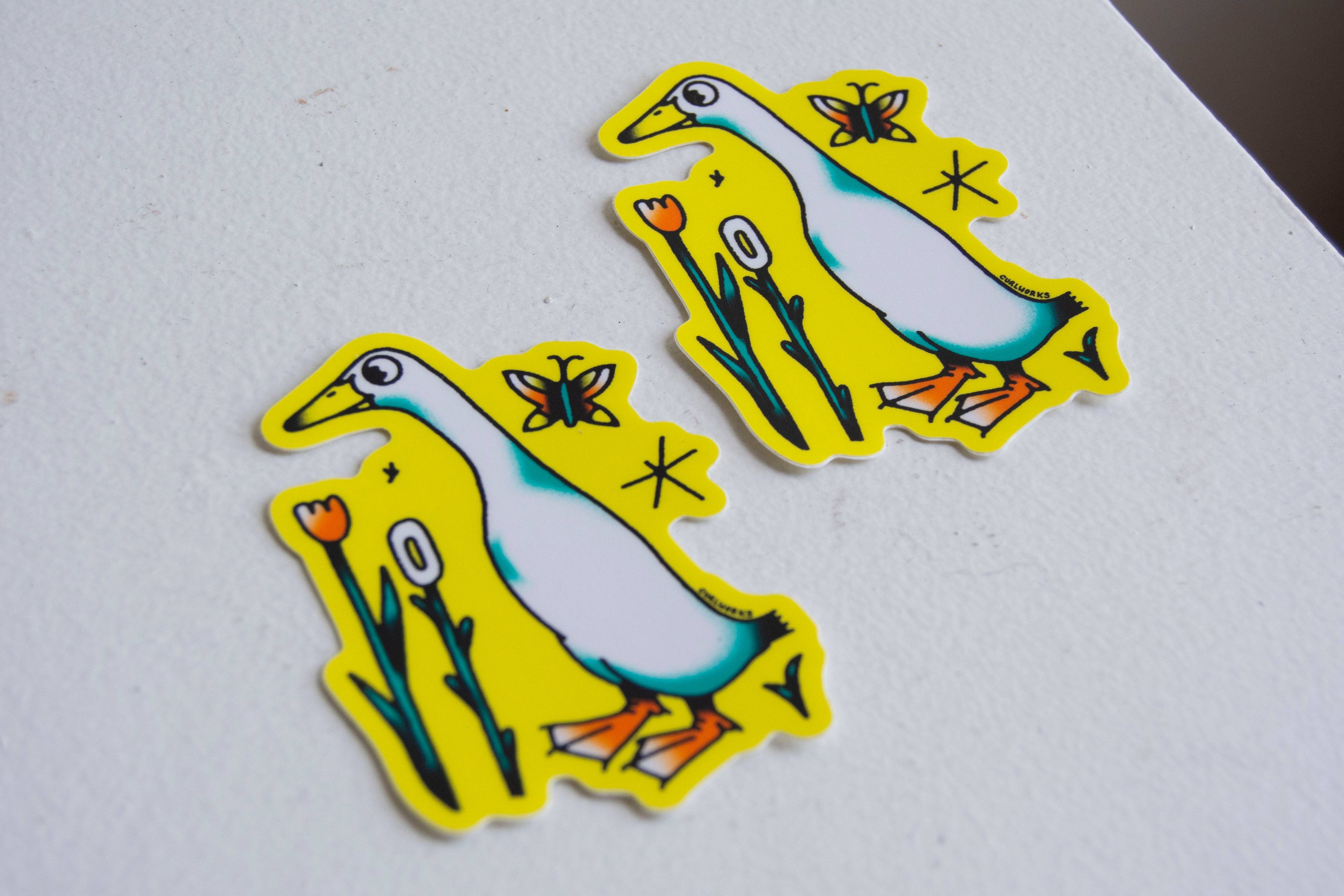 Curlworks - Wholesale Sticker - Runner Duck Sticker1