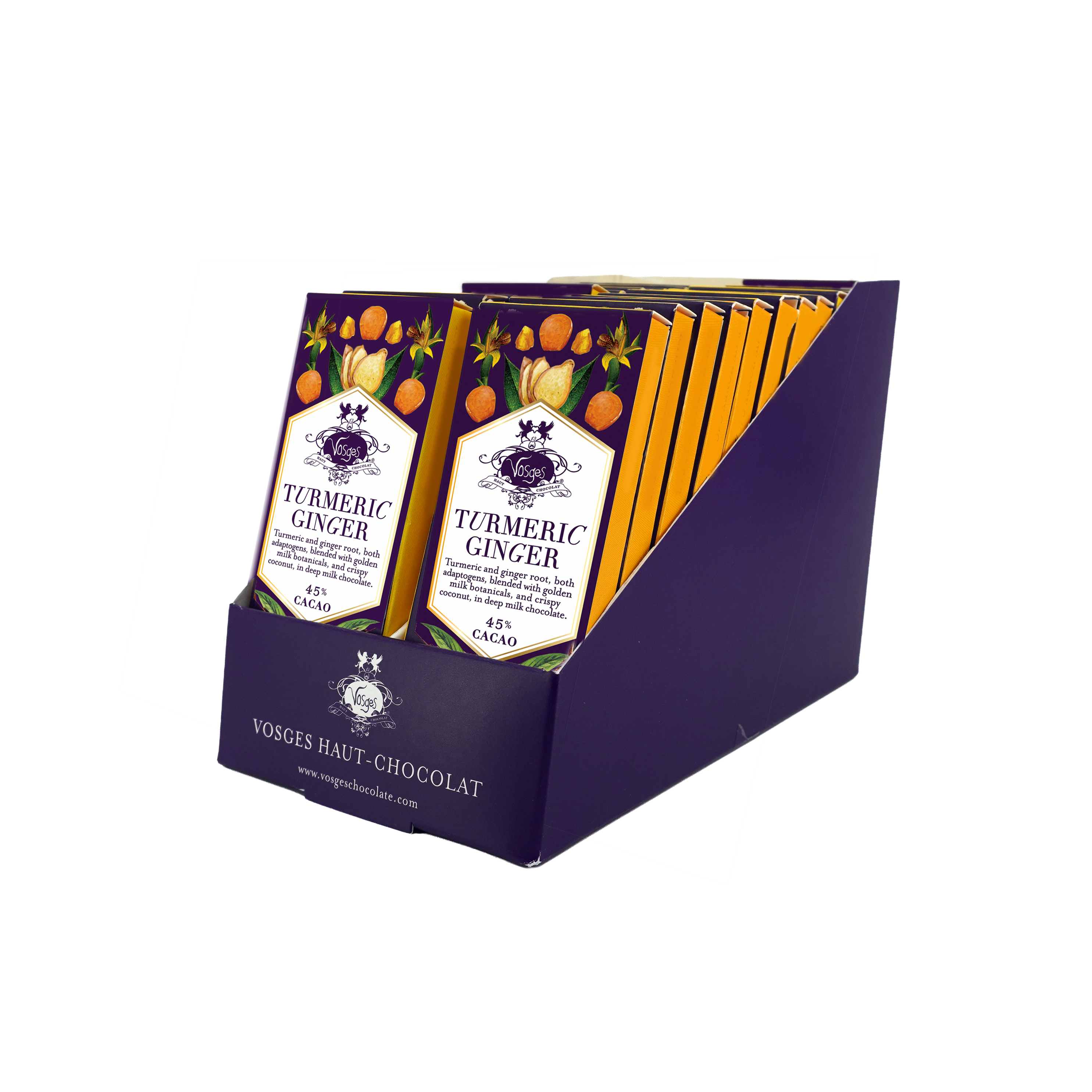 Vosges Haut-Chocolat - Wholesale Chocolate Bar - Mini Milk Chocolate Bar w/ Turmeric & Ginger - Gourmet4