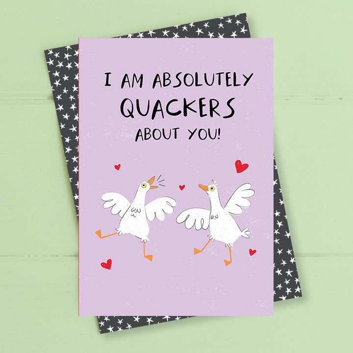 Fou de toi - Carte de vœux pour la vente par Dandelion Stationery