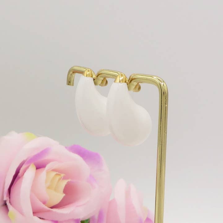 Daemon srls - Wholesale Dangle Earrings - DROP COLOURS - ACCIAIO INOSSIDABILE ~ Paio Orecchini goccia bombe' smaltati4