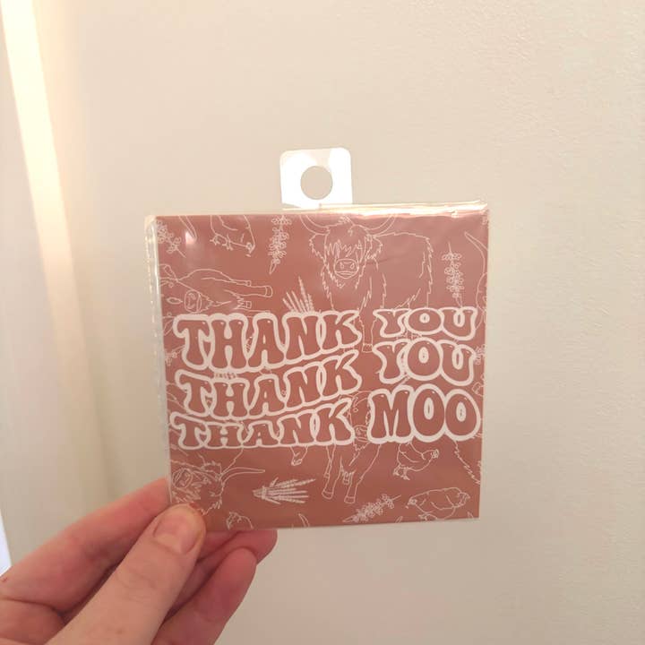 SomeFinn - Wholesale Thank You Card - Thank You, Thank MOO Cards 4x4 - 10 cards