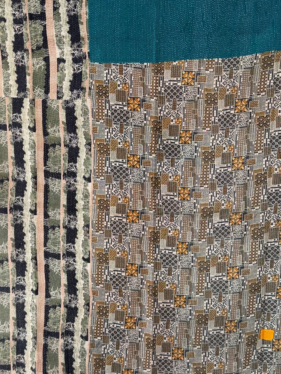 bhavnas boutique – wholesale Quilt – Cotton Fabric Kantha Quilt Timeless Craftsmanship Coverlet 2