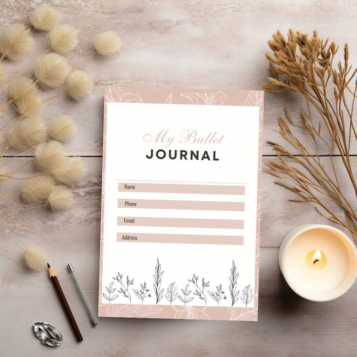Missh Shop - Wholesale Journal/Diary - 8x5 Spiral Bullet Journal 188 pages + divider with poket1