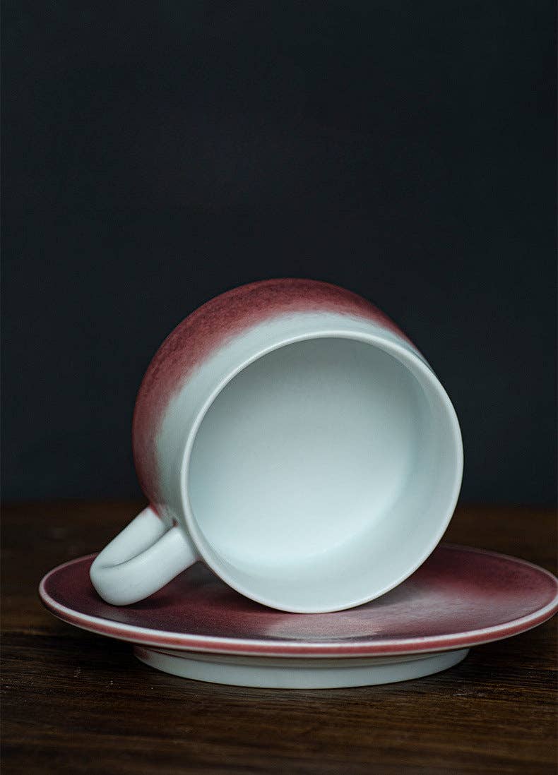 Gohobi （We cover U.S. import duties） - Vendita all'ingrosso Tazza - Set tazza e piattino in gres giapponese colorato graduale fatto a mano Gohobi11