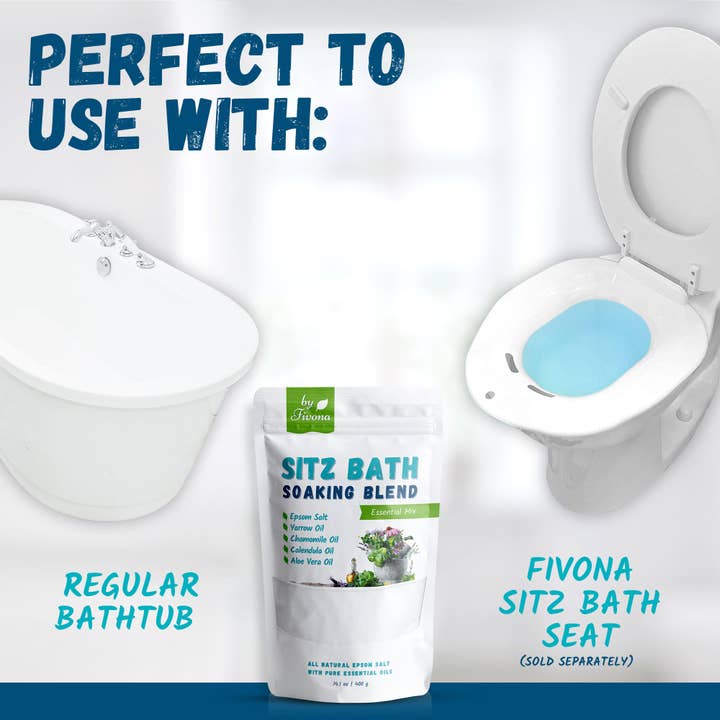 FIVONA – Großhandel Badewasser/-milch – Sitz Bath Soak Salzmischung zur Behandlung von Hämorrhoiden und nach der Geburt2