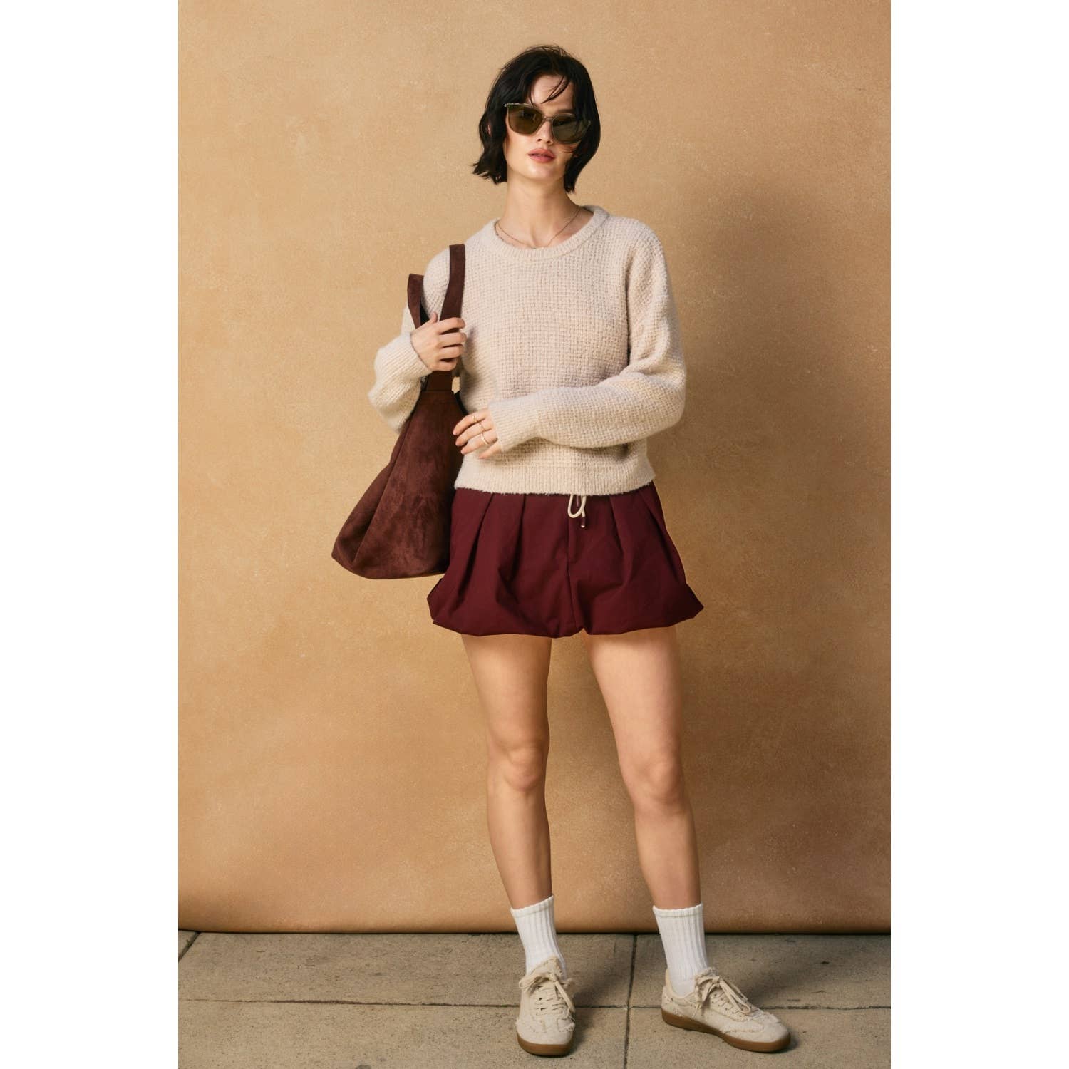 Dress Forum - Venta al por mayor Jersey de punto - Mujer - Jersey de cuello redondo Peach Fuzz3