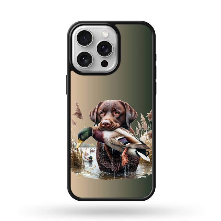 Brun Lab And Hund V2 MagSafe Kompatibelt Telefoncover for engroshandel hos Twisted N Turquoise