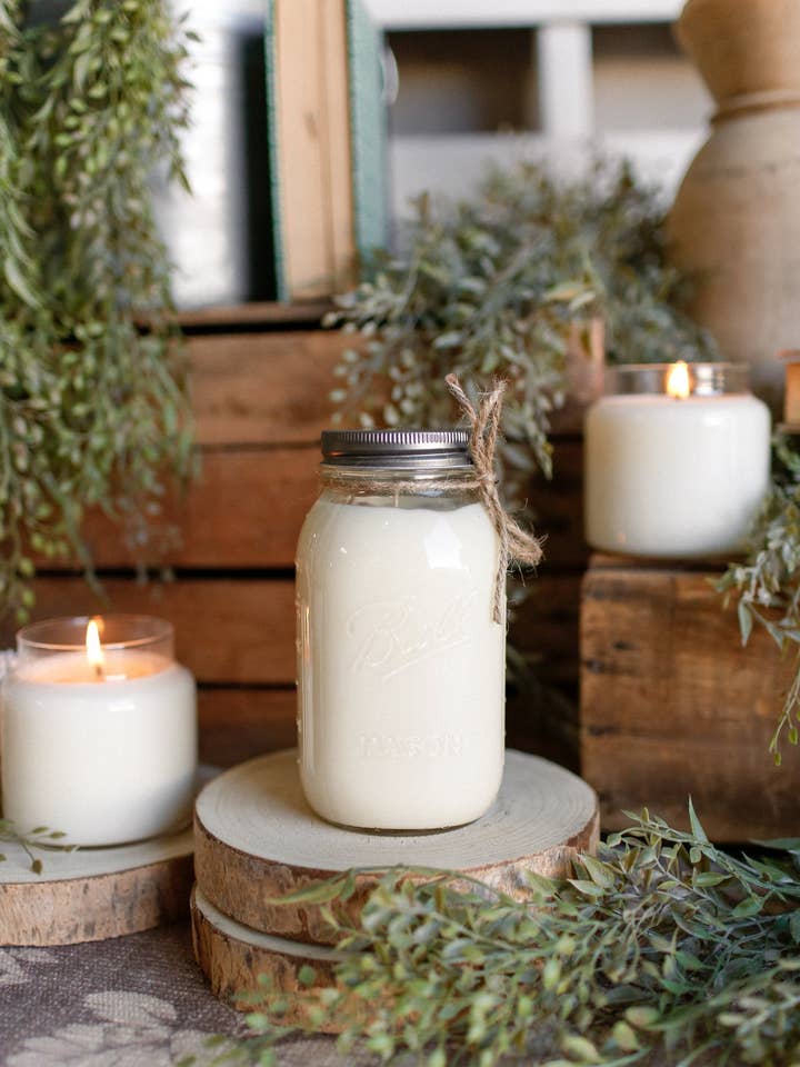 Ball Mason Jar Vintage Antique Candle (28 oz)-Wholesale for wholesale by The Little Burlap Barn®