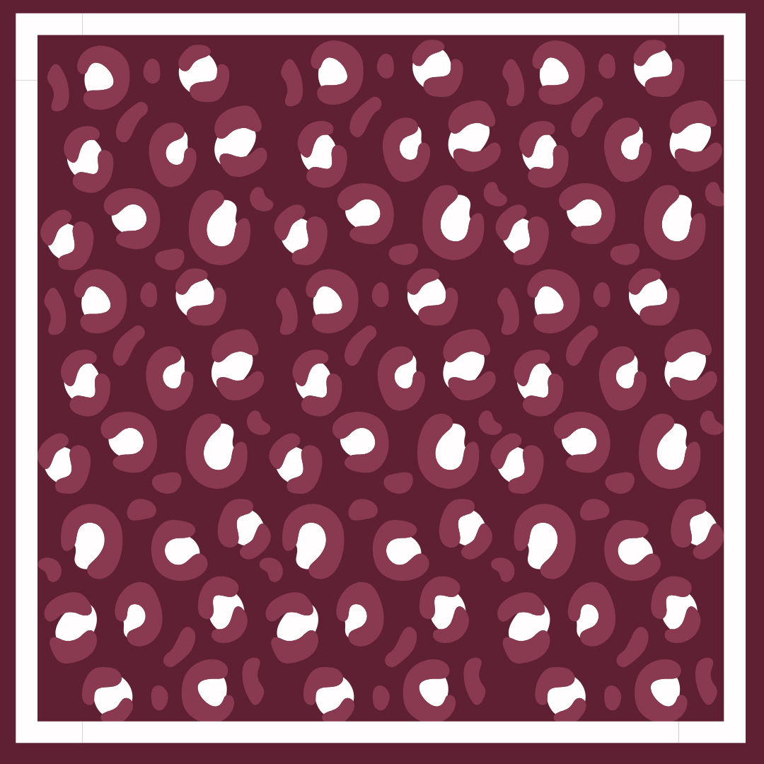 ALMA-MATER COLLECTION - Wholesale Scarf - Women's - Maroon & White Gameday Bandana Scarf (3 PRINTS)2