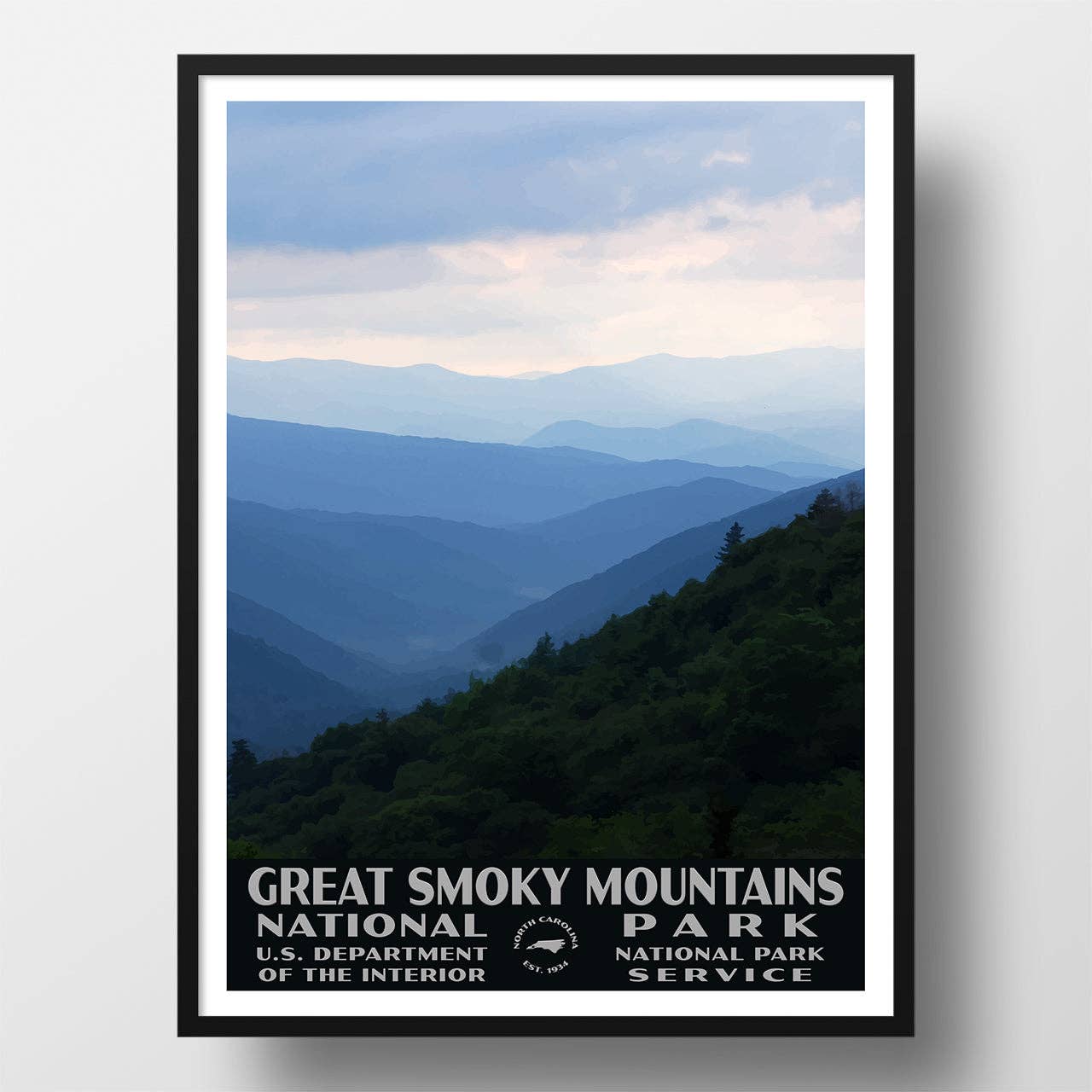 Just Go Travel Studios - Wholesale Poster - Great Smoky Mountains National Park Poster-WPA (Smoky Mountains) - WS1