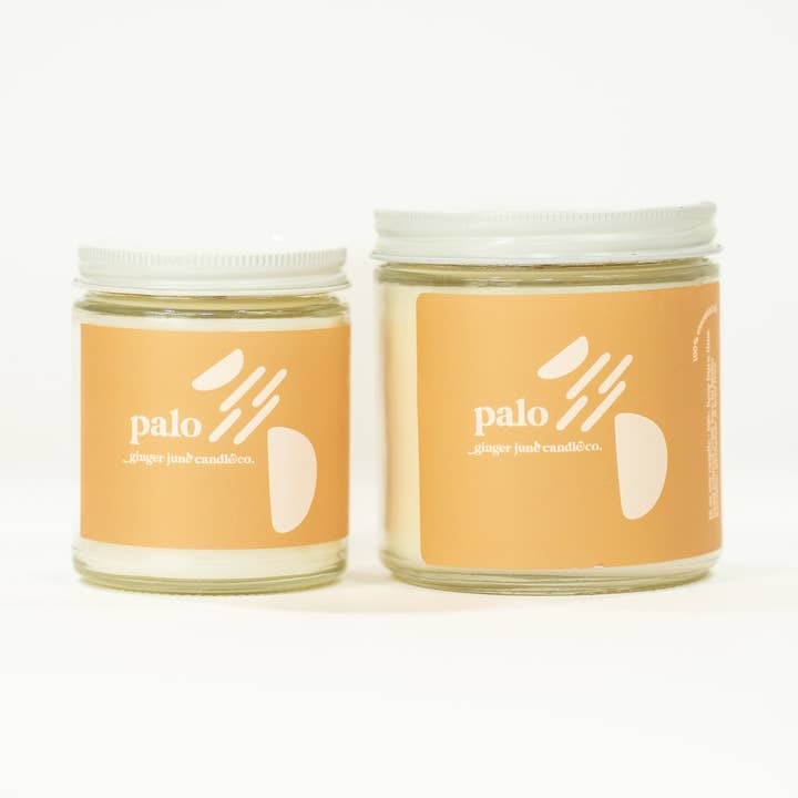 Palo • colección contour • vela de soja 100% con aceite esencial para venta al por mayor de Ginger June Candle Co.