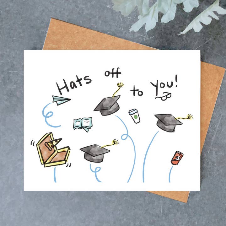 Hattar av dig Graduation Card för wholesale av Brightspot Design
