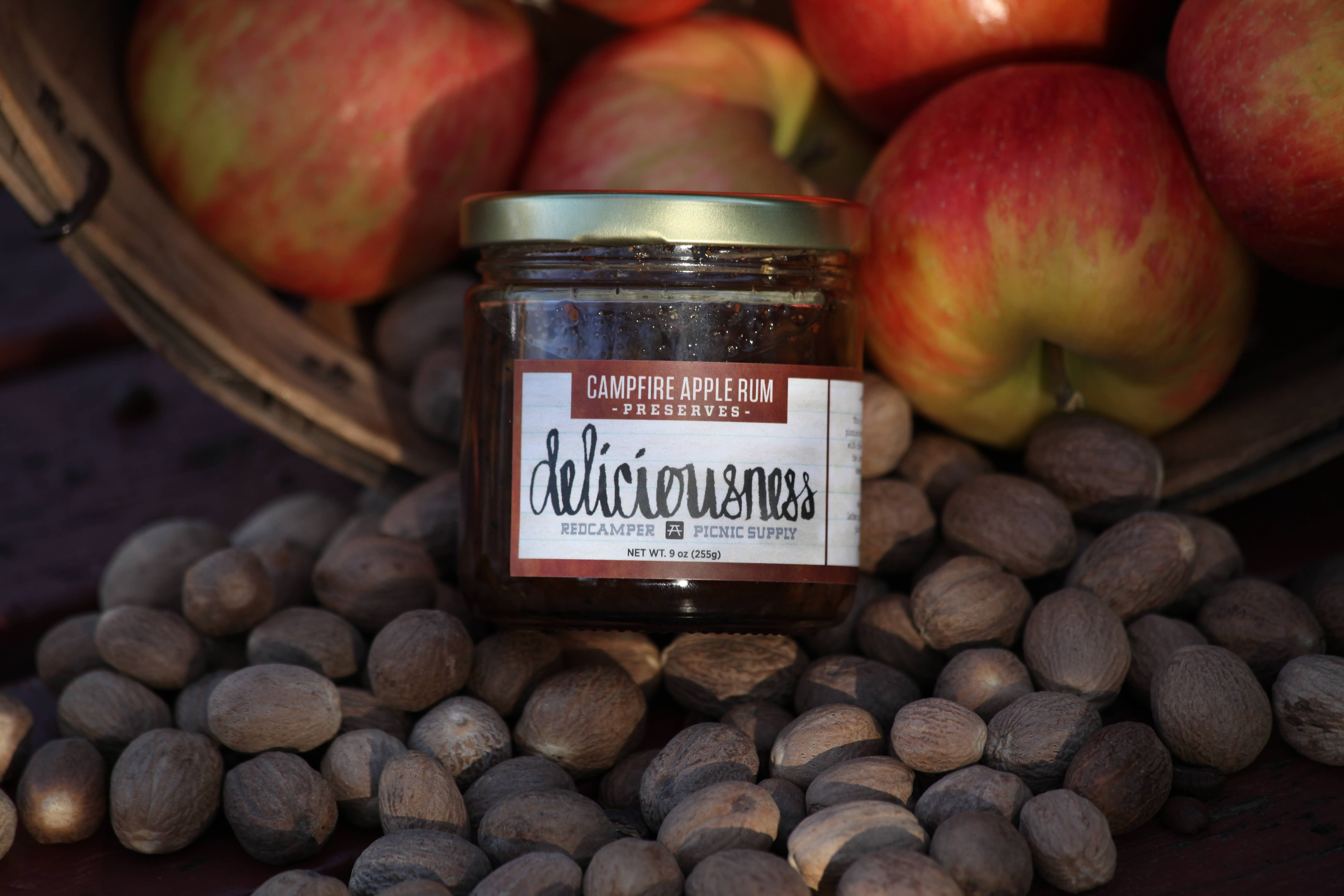 RedCamper – wholesale Preserves – Campfire Apple Rum Deliciousness Preserves - 2.75 oz