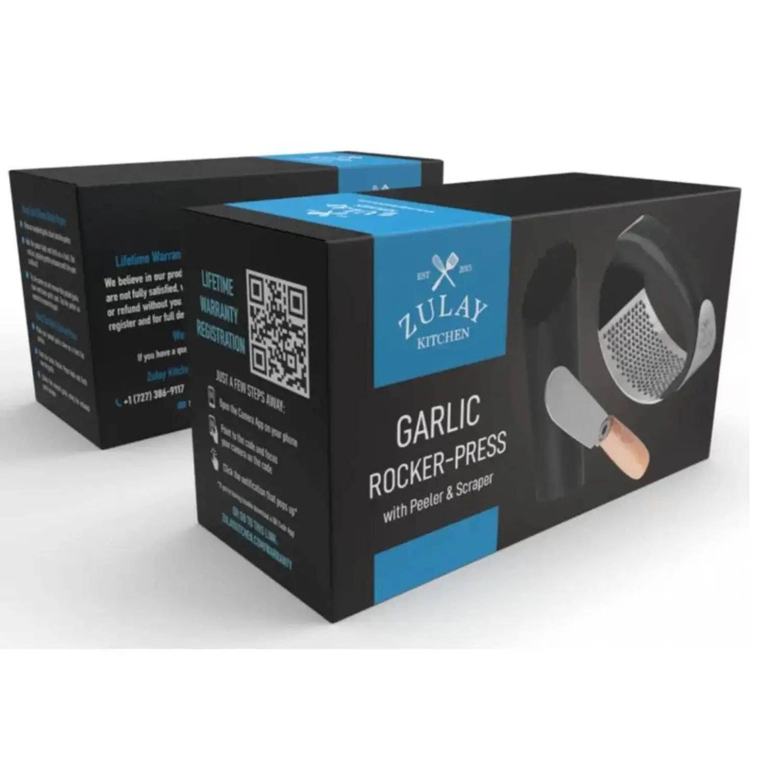 Zulay Kitchen - Wholesale Kitchen Tool/Gadget - Premium Garlic Mincer  with Peeler and Scraper2