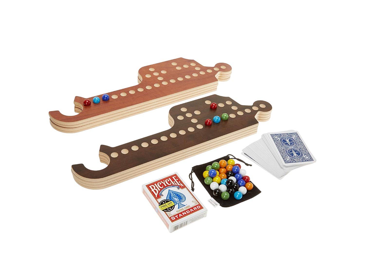 Rustic and Refined Design - Wholesale Board Game - Jokers and Marbles - Board game - 2-8 players - Handmade6