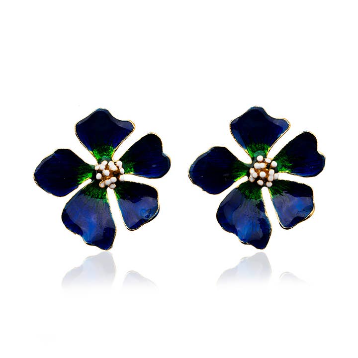 Orecchini Grandi a Fiore per la vendita all'ingrosso da parte di Milou Jewelry