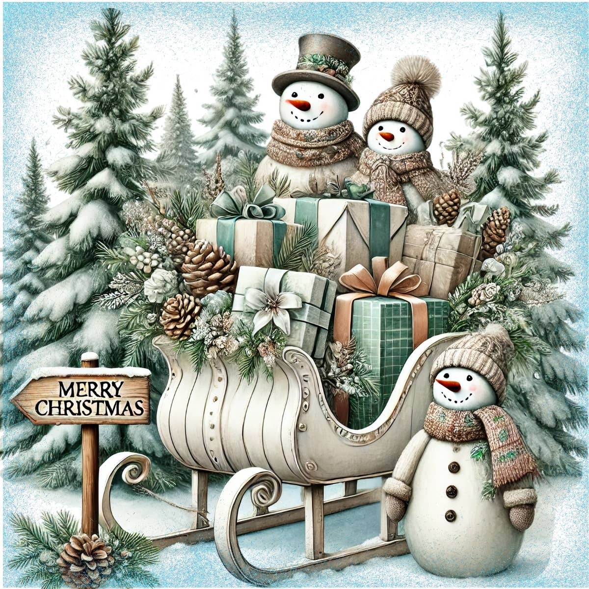 Nimblepic - Wholesale Magnet - Magnets - Christmas Vintage Gallery D1