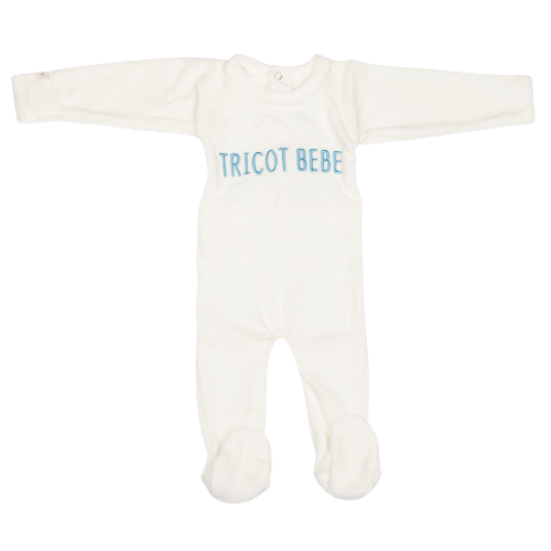 Tricot Bebe - Wholesale Bodysuit (Footed) - Baby - VELOUR FOOTIE1
