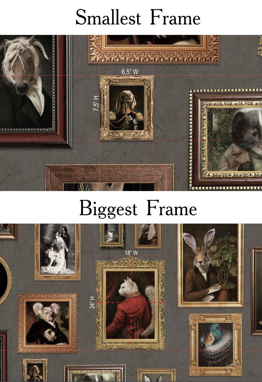 Muravie Wallposter - Vente Papier peint - Papier peint à animaux, papier peint autocollant, cadres d’animaux mignons3