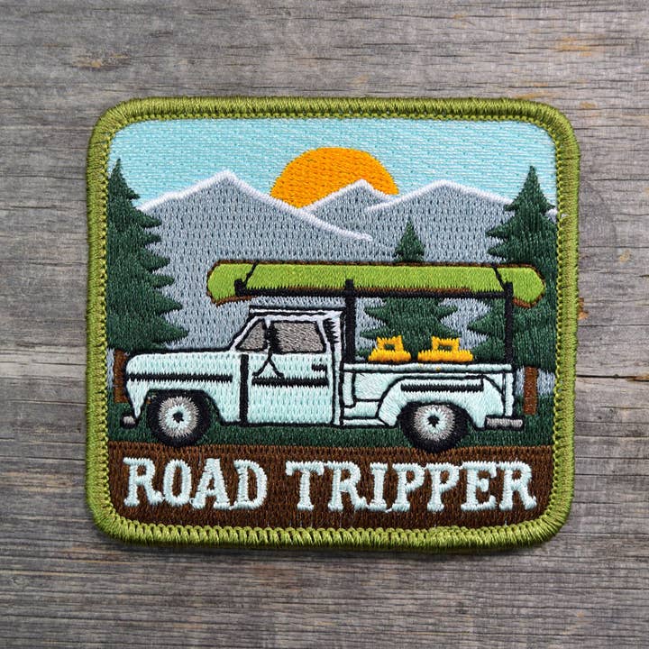 Road Tripper Embroidered Patch for wholesale by Quiet Tide Goods