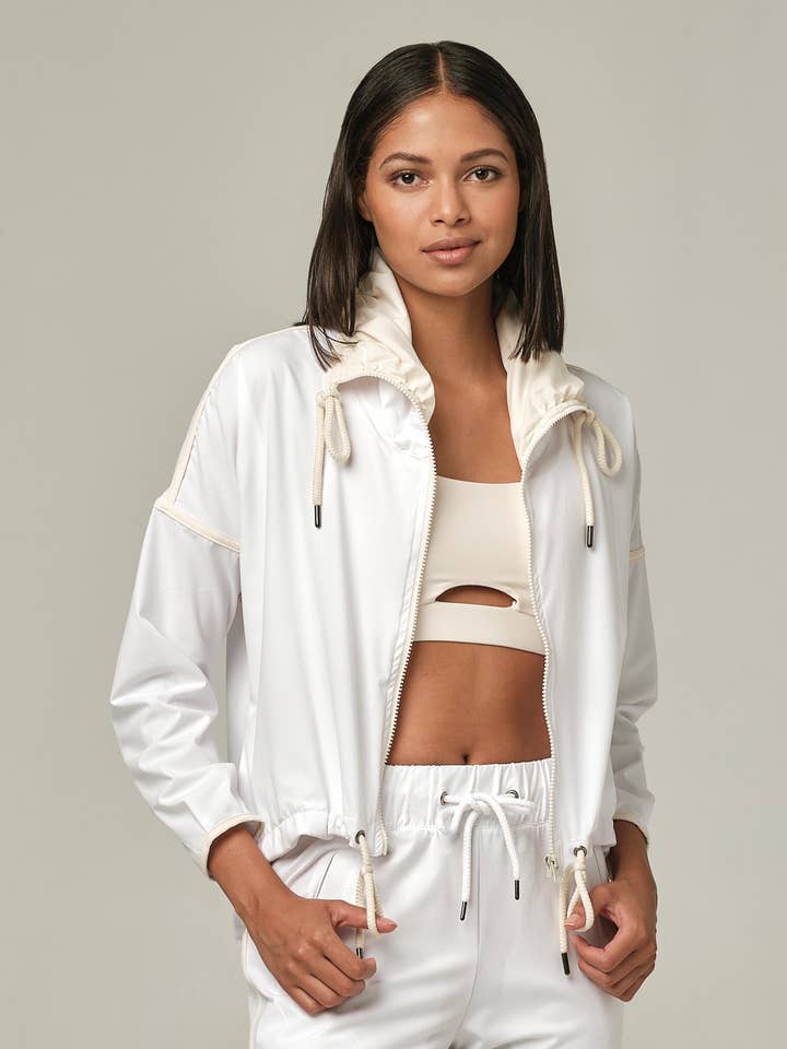 Gränsfall Vit Jacka för wholesale av 925fit