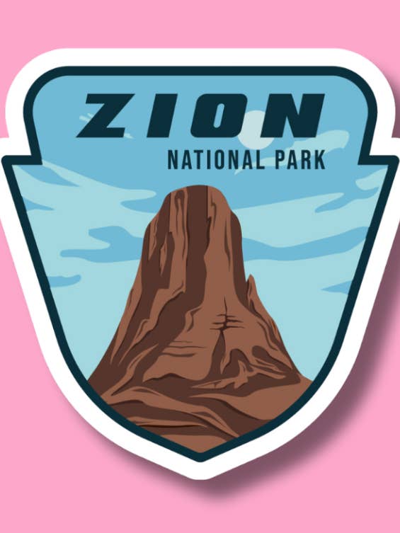 Zion-klistermärke, Utahs nationalpark, Mojaveöknen för wholesale av ShopSourSweetener