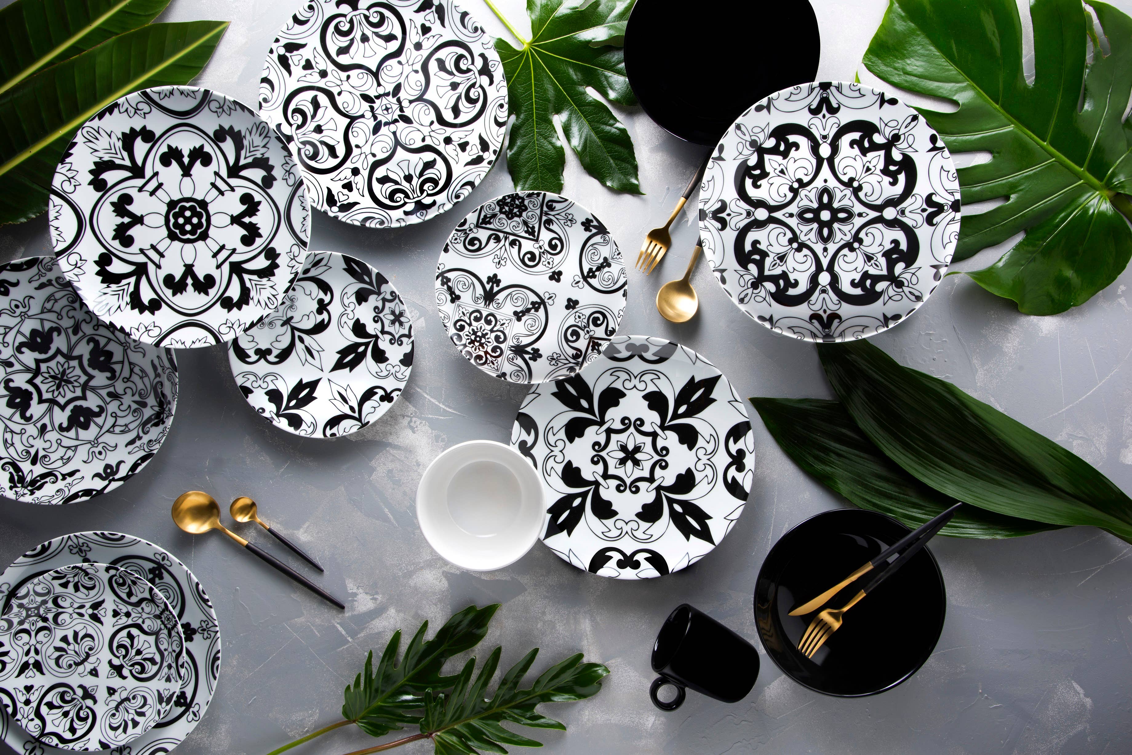 multicolour 18-Piece Dinnerware Set Florence for wholesale on Faire2