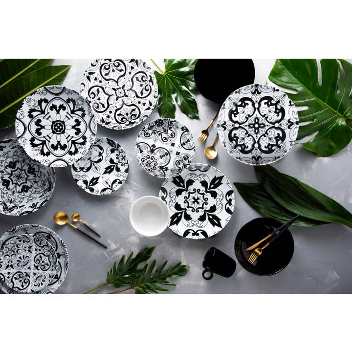 multicolour 18-Piece Dinnerware Set Florence for wholesale on Faire2