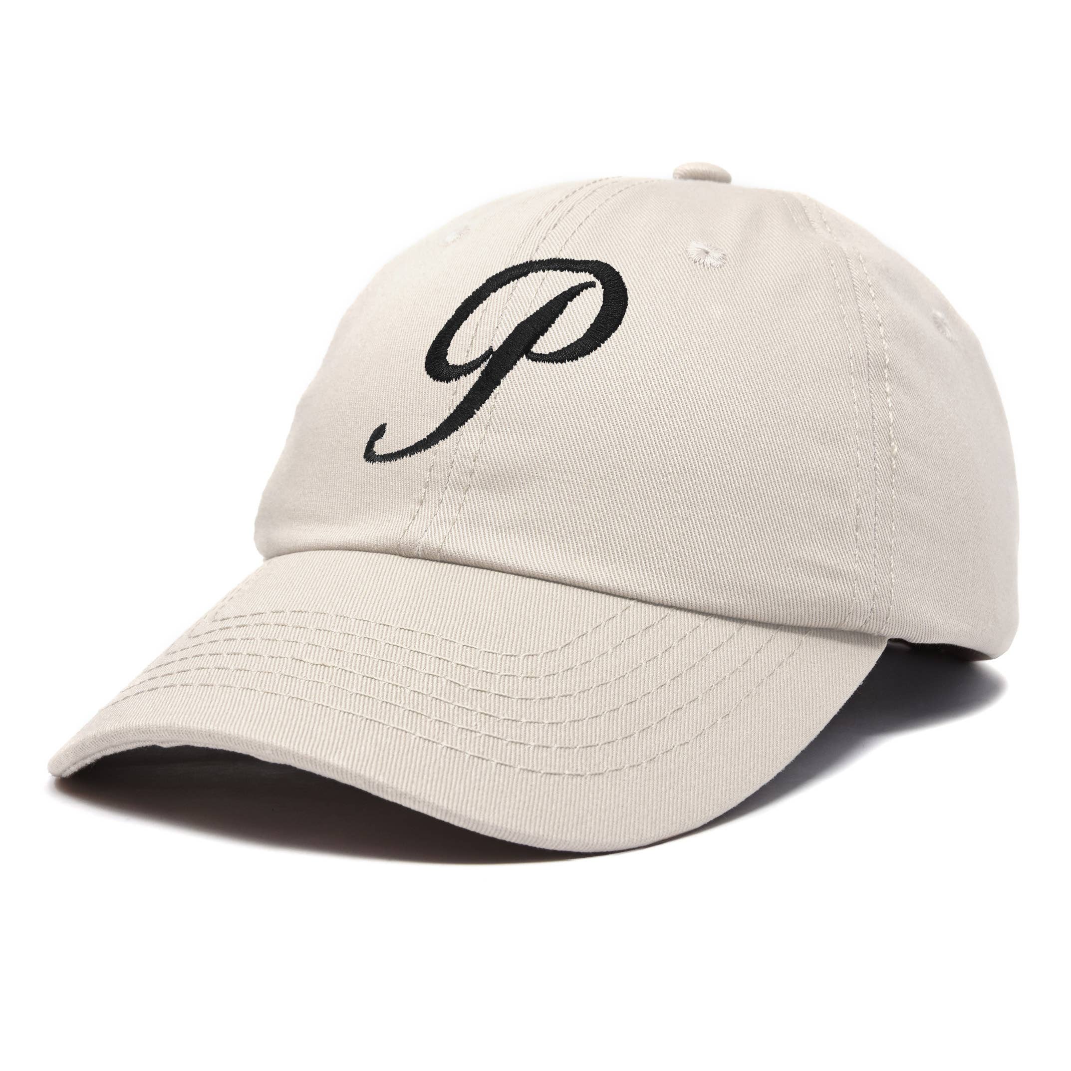 Dalix - Wholesale Baseball Cap - Women's - DALIX Initial Hat Letter P Womens Baseball Cap Monogram11