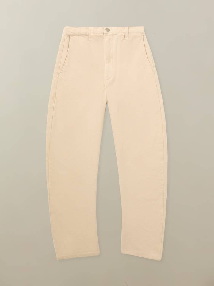 Pantalon Pilon pour femme en coton recyclé teint en pièce pour la vente par Road to Nowhere Clothing