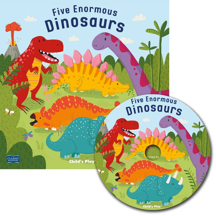 Five Enormous Dinosaurs (couverture souple avec édition CD) pour la vente par Child's Play Inc.