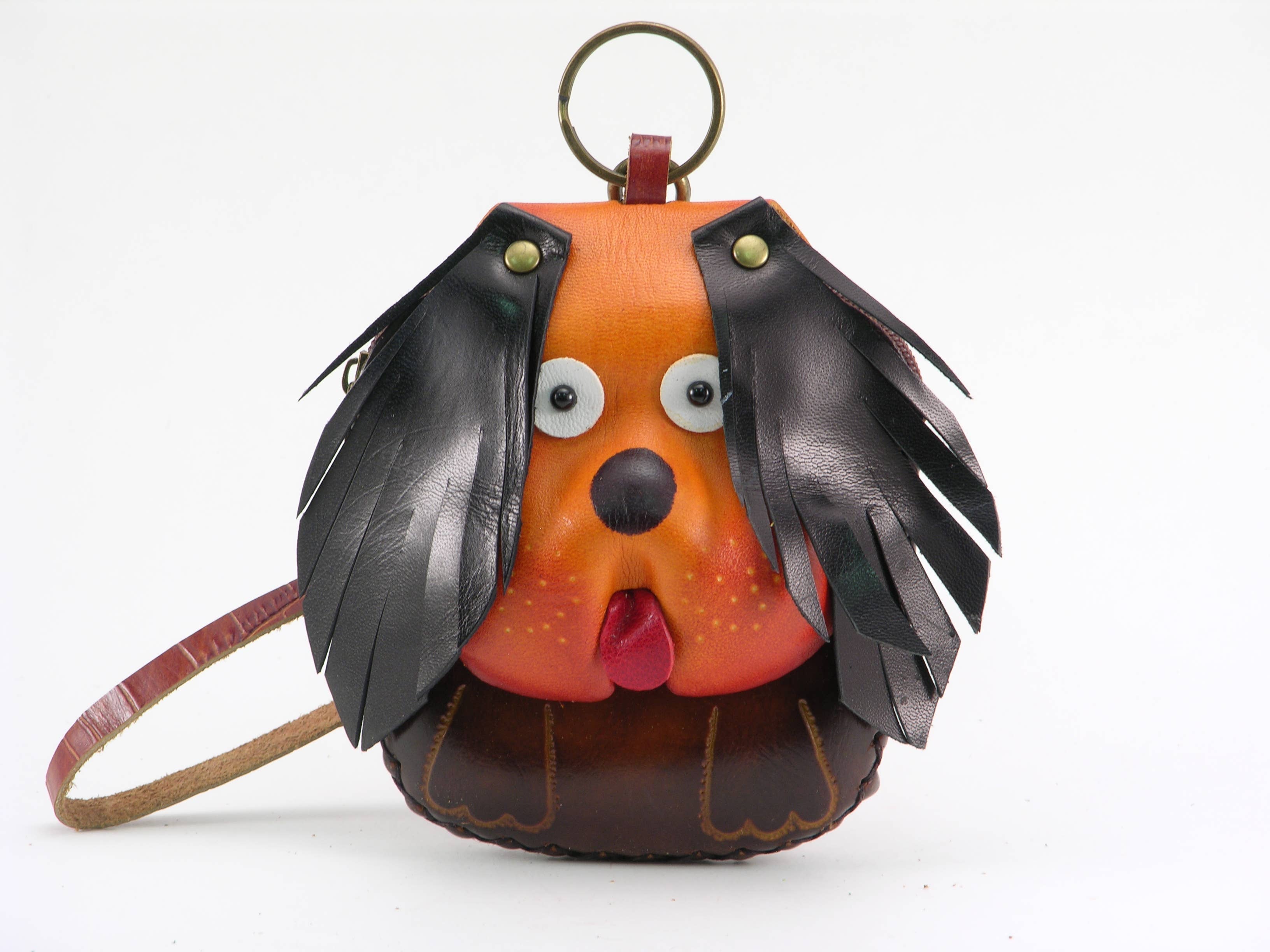 Sunflower Handmade leather inc - Vente Bracelets - Pochette pour poignet avec animaux assortis / porte-monnaie légèrement plus grand6