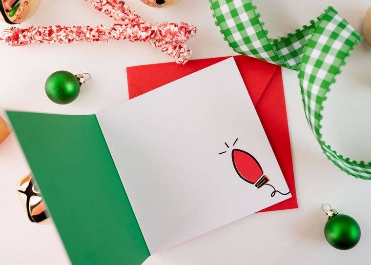 Francine and Georgia - Wholesale Christmas Card - Very Merry and Really Bright Greeting Card3