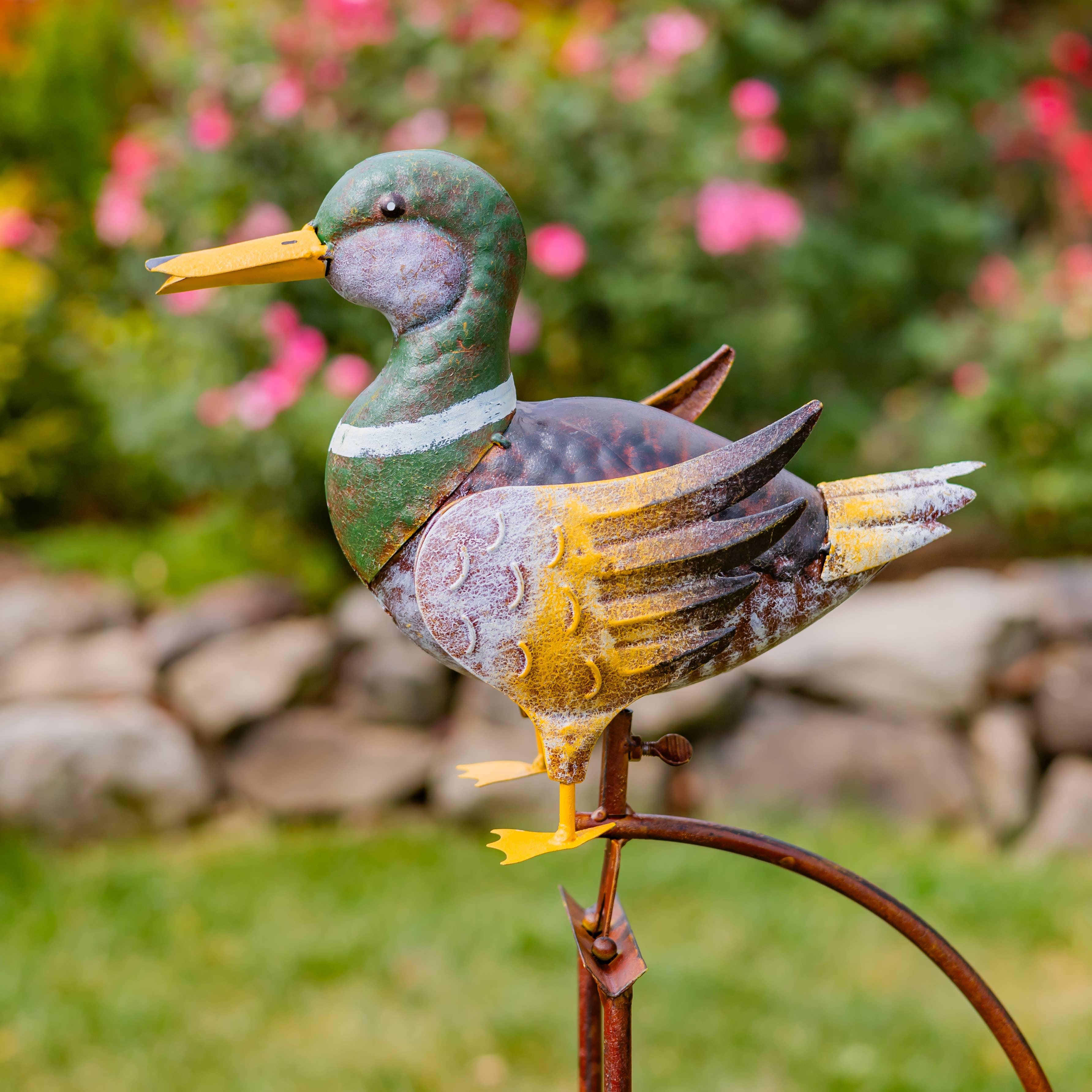 Zaer Ltd. International - Wholesale Garden/Lawn Stake - Assorted Metal Bird Rocking Stakes- 6PC/Set5