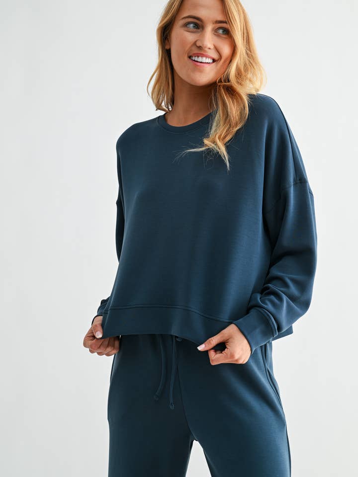 Mono B – Großhandel Sweatshirt – Damen – Laguna Pullover mit überschnittenen Schultern34