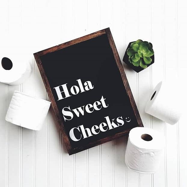 Cartel de madera Hola Sweet Cheeks para venta al por mayor de Emroseave