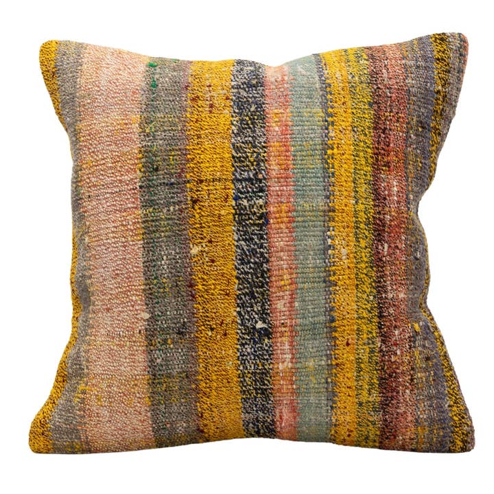 Copricuscino a righe vintage 50 cm x 50 cm per la vendita all'ingrosso da parte di Rugtolia