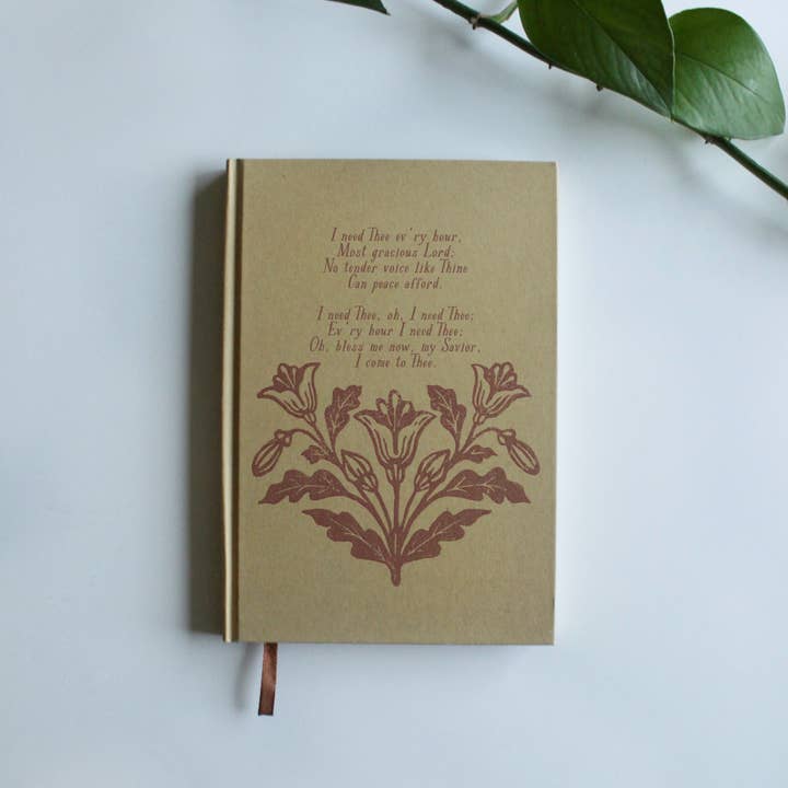 I Need Thee Every Hour | Hardcover Journal for wholesale by Village Hymns