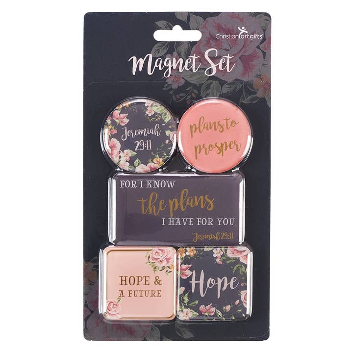 Christian Art Gifts - Wholesale Magnet - Magnet Set Plans to Prosper/Hope & a Future0